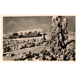 43469 / Rewers: Sudetengau - Riesengebirge. Geiergucke, Seehöhe 1363 m. Brüder Bönsch, Wiesenbaude. Foto Hans Bönsch