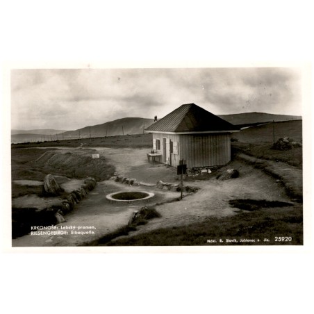 Krkonoše: Labský pramen. Riesengebirge: Elbequelle. 25920