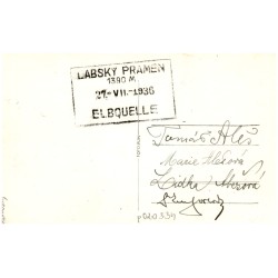 Krkonoše: Labský pramen. Riesengebirge: Elbequelle. 25920