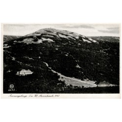 6643. Riesengebirge. Die Kl. Sturmhaube 1442 / Rewers: Riesengebirge. Die Kl. Sturmhaube mit Spindlerbaude u. Jugendkammhaus von