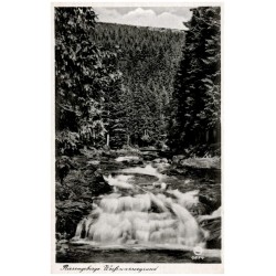 Riesengebirge. Weißwassergrund. 6674 / Rewers: Riesengebirge / Sudetengau. Der Weißwassergrund b. Spindelmühle
