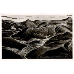 Das Riesengebirge von der böhmischen Seite.