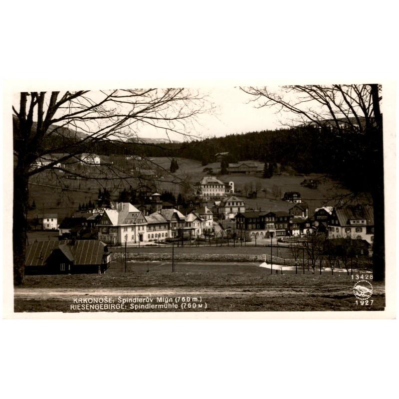 Krkonoše: Špindlerův Mlýn (760 m.) Riesengebirge: Spindlermühle (760 M.) 13428