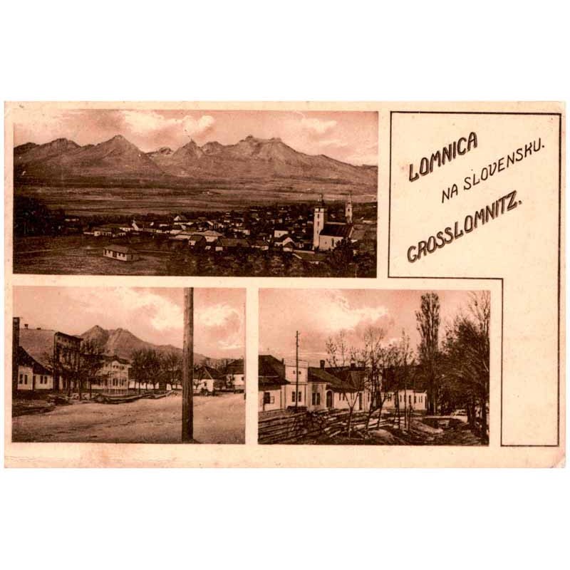 Lomnica na Slovensku. Grosslomnitz.