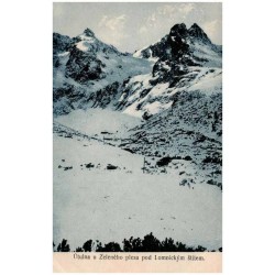 Útulna u Zeleného plesa pod Lomnickým štítem.