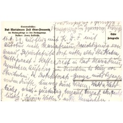 Sommerfrische: Bad Mariabrunn Post Ober-Prausnitz im Riesengebirge an der Reichsgrenze. Besitzer: Franz Hetfleisch.
