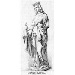 Posąg Matki Boskiej. Rytował H. Röber w drzeworytni Tygodnika / "POSĄG MATKI BOSKIÉJ. Rytował H. Röber w drzeworytni Tygodnika."