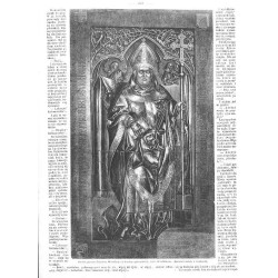"Pomnik prymasa Zbigniewa Oleśnickiego w katedrze gnieznieńskiéj, dzieło Wita Stwosza. (Rysował z natury L. Łepkowski)."