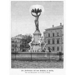 "Der Tierbrunnen auf dem Postplatz zu Görlitz. Nach einer Photographie von E. Encke in Görlitz."