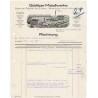 "Görlitzer Metallwerke Spezial-Fabrik für Eisen-, Messing- und Holzmöbel". "Rechnung". "Görlitz, den 12. Dezember 1929 Promenade