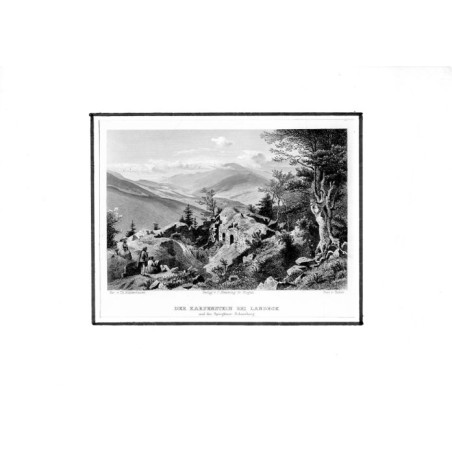 Der Karpenstein bei Landeck und der Spieglitzer Schneeberg / "DER KARPENSTEIN BEI LANDECK und der Spieglitzer Schneeberg."