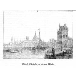 "Widok Gdańska od strony Wisły."