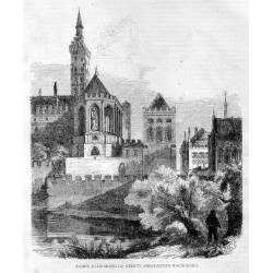 Zamek malborski od strony południowo-wschodniej / "ZAMEK MALBORGSKI OD STRONY POŁUDNIOWO-WSCHODNIÉJ."