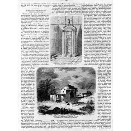 [1] Fontanna Marii Potockiej w Krymie. Rysował Cegliński, rytowano w drzeworytni Tygodnika [2] Grobowiec Marii Potockiej w Krym