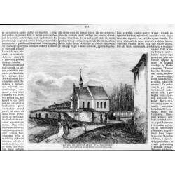 Kościół oo. reformatów w Sandomierzu. Rysował z natury Petzold, rytował Hähle w drzeworytni "Tygodnika" / "KOŚCIÓŁ OO. REFORMATÓ