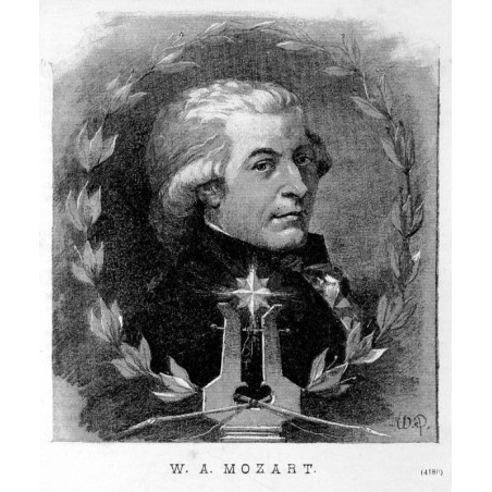 W. A. Mozart (4180) / "W. A. MOZART. (4180)"