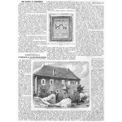 [1] "Tablica umieszczona nad drzwiami domu Długosza w Sandomiérzu." [2] "DOM DŁUGOSZA W SANDOMIÉRZU. (Rysował z natury Gerson).