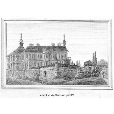 "Zamek w Podhorcach, rys. 1847."