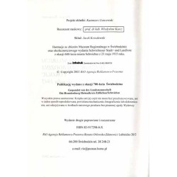 Kalendarium dziejów Świebodzina i okolic do roku 1945