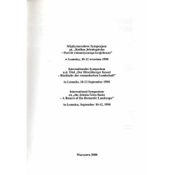 Krajobraz Kotliny Jeleniogórskiej vol. 3 / Międzynarodowe Sympozjum pt. "Kotlina Jeleniogórska - Powrót romantycznego krajobraz
