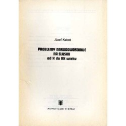 Problemy narodowościowe na Śląsku od X do XX wieku