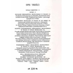 Dzieje drukarstwa muzycznego w Polsce do końca XVIII wieku