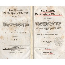 Neue Preußische Provinzial Blätter. Band 11 (1851)