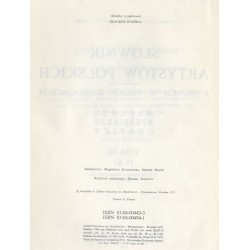 Słownik artystów polskich i obcych w Polsce działających. Malarze. Rzeźbiarze. Graficy. T. 3: H-Ki. Uzupełnienia i sprostowania