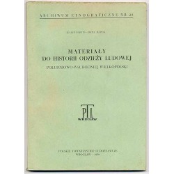 Materiały do historii odzieży ludowej południowo-wschodniej Wielkopolski