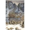 Otakar Štáfl: Vysoké Tatry. Žabi Pleso (1920 m nad mořem) a Žabi Kůň. (Cestou na Rysy.)