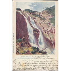 Tatry: Siklawa. Hohe Tatra: Wasserfall Siklawa