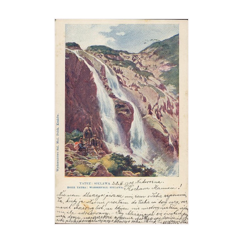 Tatry: Siklawa. Hohe Tatra: Wasserfall Siklawa