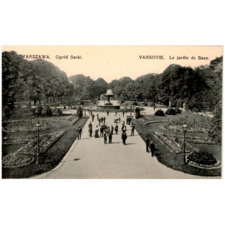 Warszawa. Ogród Saski. Varsovie. Le jardin de Saxe. Nr 22