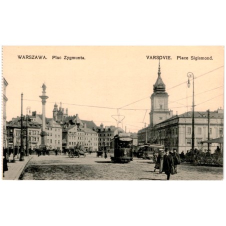 Warszawa. Plac Zygmunta. Varsovie. Place Sigismond. Nr 34