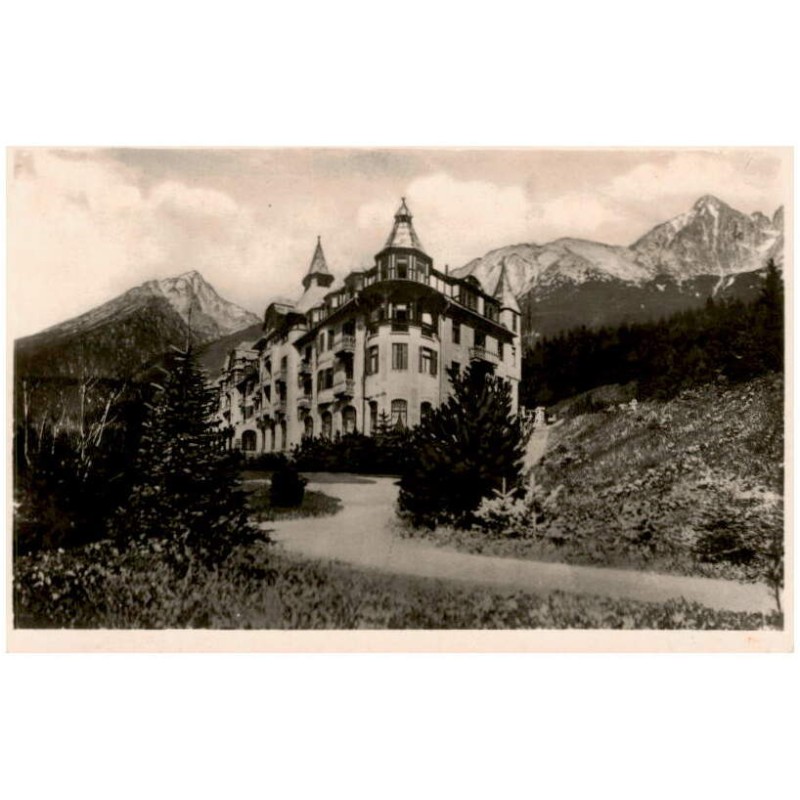 Vysoké Tatry. Tatranská Lomnica, Hotel "Praha". Hohe Tatra. Tatra Lomnitz, Hotel "Praha". Magas Tátra. Tátra-Lomnice. "Praha" sz