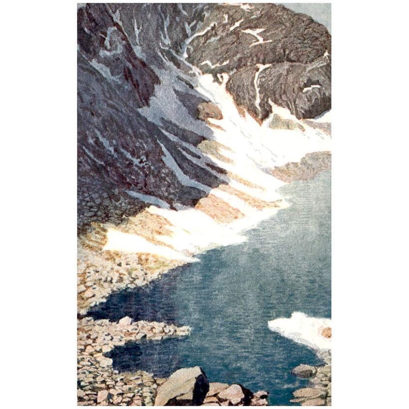 Ot. Štáfl: Tatry. Štrbské Pleso: "Zelene Pleso" pod "Kriváněm".