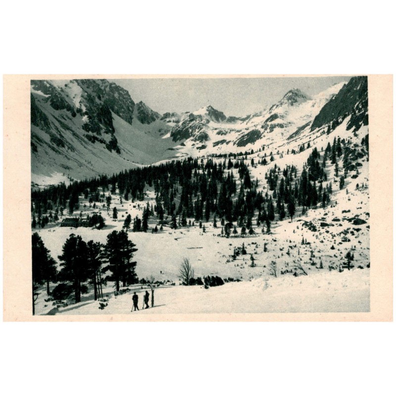 Popradské pleso a Mengusovská dolina v zimě.