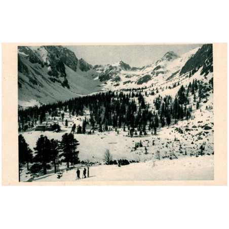 Popradské pleso a Mengusovská dolina v zimě.