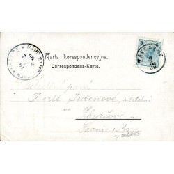 Tatry: Skała Jelinka w Strążyskach. Hohe Tatra: Jelinek Thurm im Strążyska-Thale.