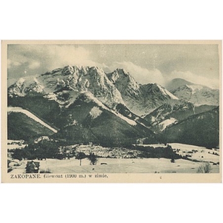 Zakopane. Giewont (1900 m.) w zimie