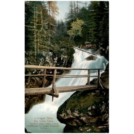 Tarpataki völgy, hosszu vizesés. Kohlbacher Tal, langer Wasserfall 1110 m