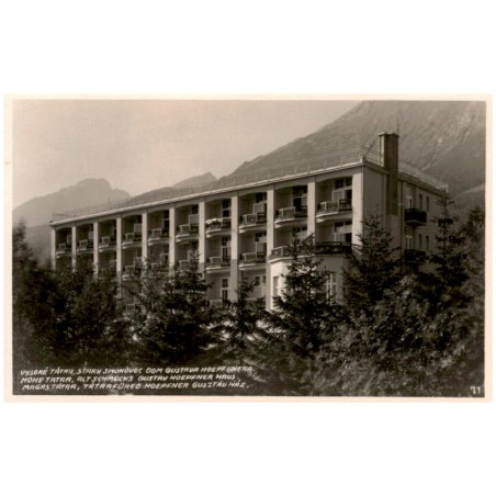 Vysoké Tatry, Starý Smokovec dom Gustava Hoepfenera. Hohe Tatra, Alt Schmecks Gustav Hoepfner Haus. Magas Tátra, Tátrafüred Hoep