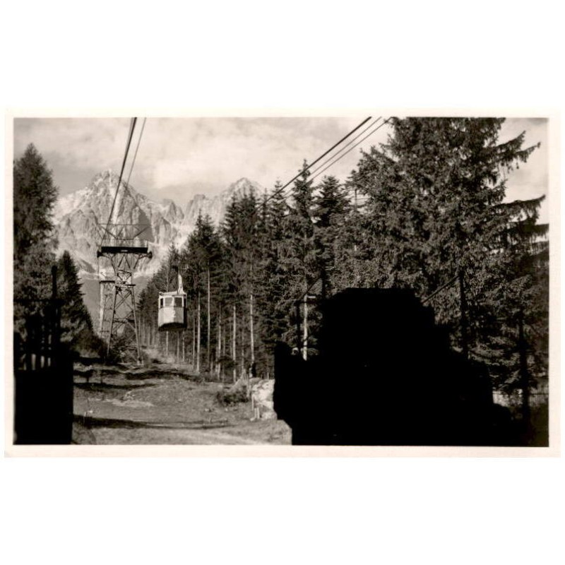 Tatr. Lomnica - Lanovka na Lomnický štít 2634 m. Drahtseilbahn auf der Lomnitzer Spitze 2634 m. Függövasút a Lomniczi csúcsra 26