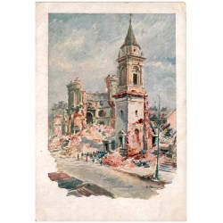 Plac Trzech Krzyży Ruiny kościoła św. Aleksandra. W. Chmielewski pinx.