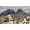 Ot. Štáfl: Tatry. Štrbské pleso: Pohled na horské hřebeny z doliny "Za handel" (cestou na "Kriváň").