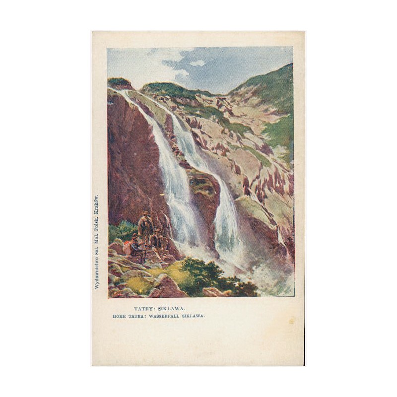 Tatry: Siklawa. Hohe Tatra: Wasserfall Siklawa.