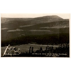 Adolfbaude 1200 M. 989. Riesgeb. Blick von der kleinen Sturmhaube auf das hohe Rad