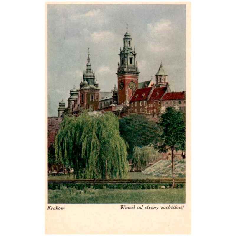Kraków. Wawel od strony zachodniej