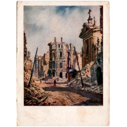 Ul. Miodowa. Ruiny kościoła Kapucynów. W. Chmielewski pinx.