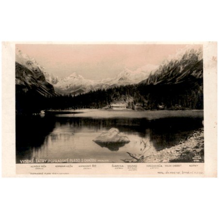 Vysoké Tatry: Popradské pleso s chatou 1513 m. n m. [...] 6052